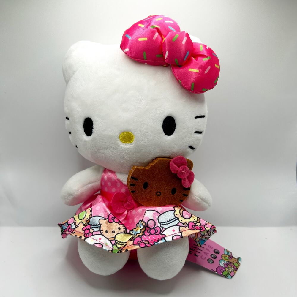 Sanrio Hello Kitty Café 8” Plush Bakery Dress Gingerbread Cookie 2021 NWT